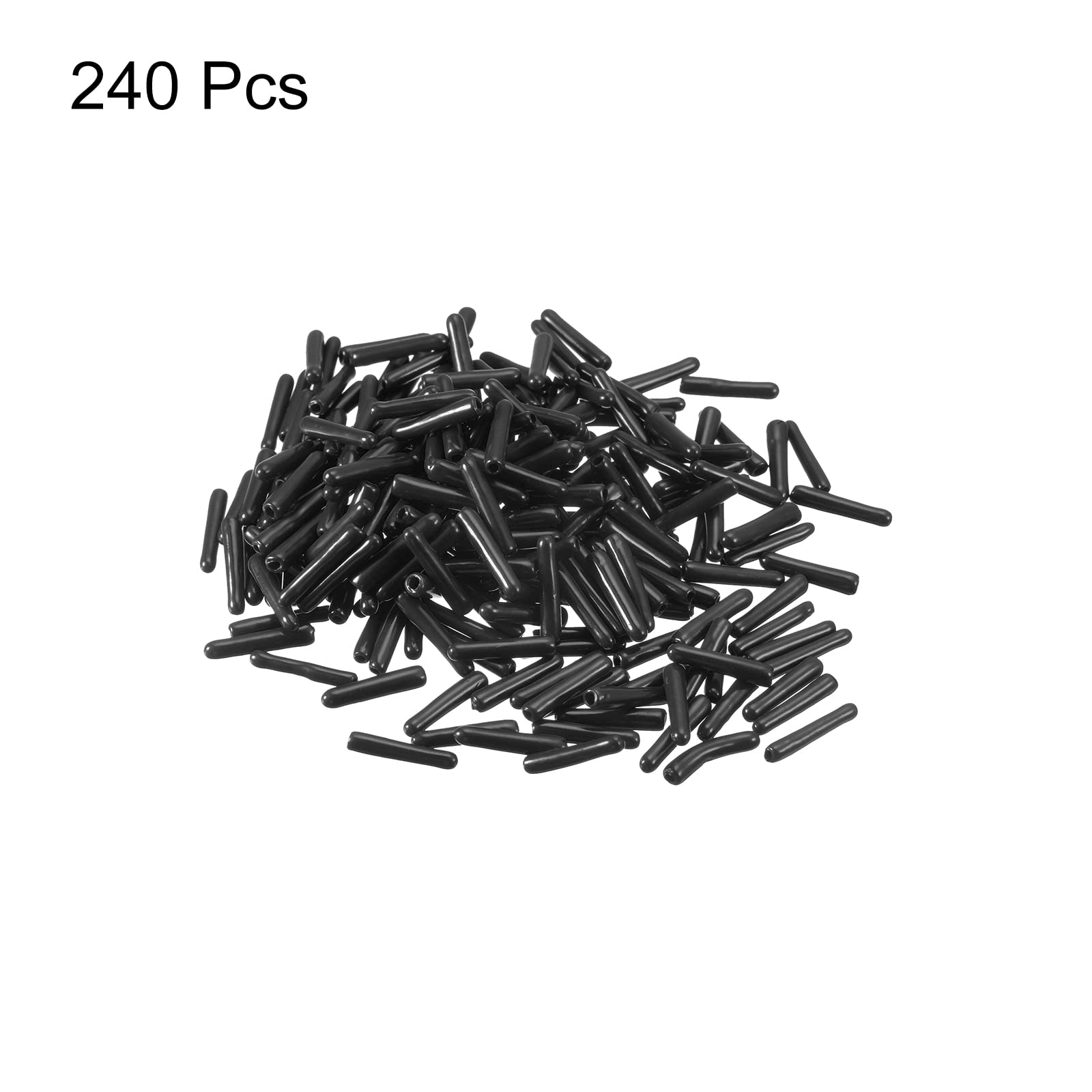sourcing map capuchons caoutchouc noir 1,5mm lot 240