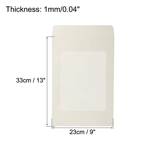 sourcingmap A4 enveloppe à fenêtre blanche lot 10 simple face