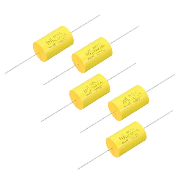 Sourcing Map Condensateur film polyester axial 12.0uF lot 5