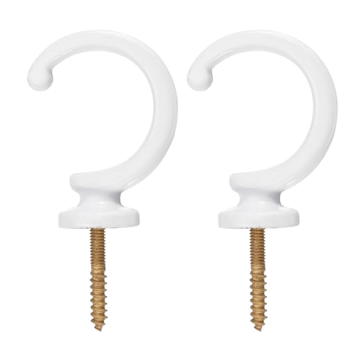Sourcingmap Home & Garden Embrasse rideau alu blanc x2