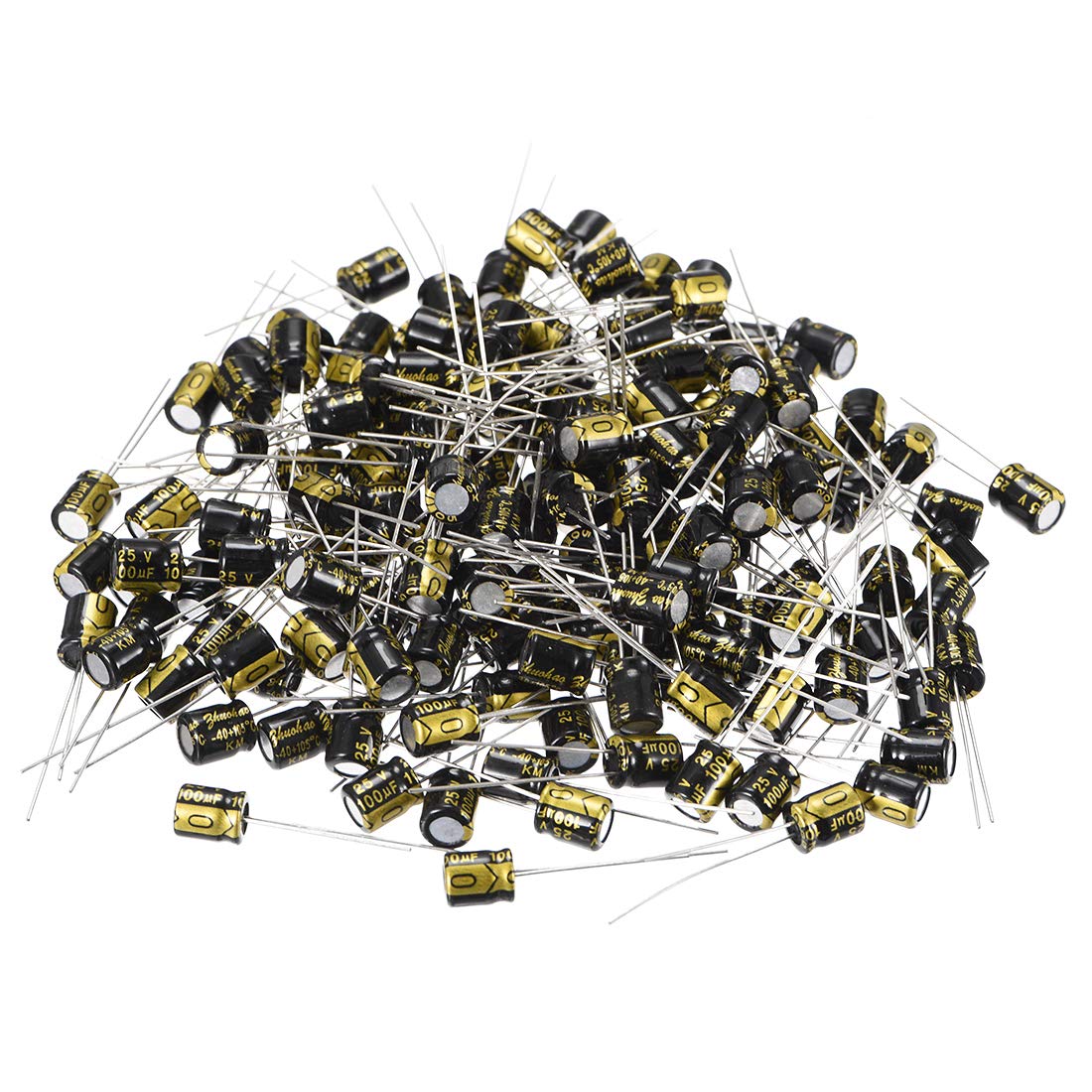 Sourcing Map condensateur électrolytique 100µF 25V lot de 150