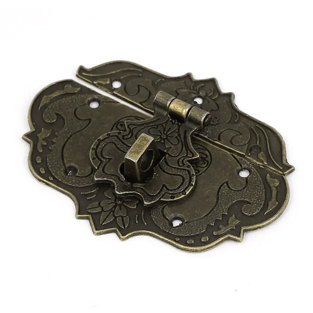 sourcingmap Home & Garden moraillon 77x55mm loquet bronze