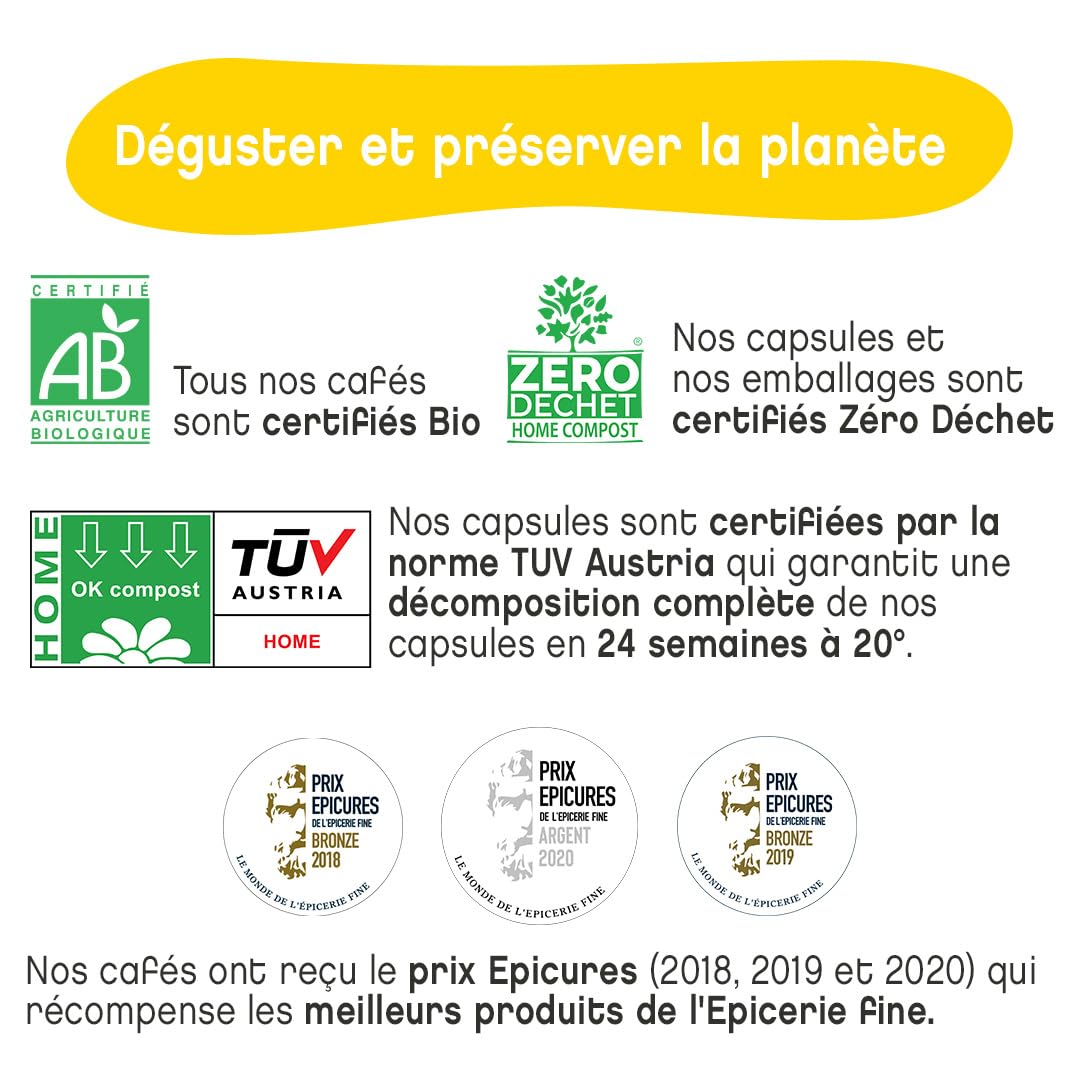 Terramoka Sir Oscar capsules café Éthiopie bio 60 fruité