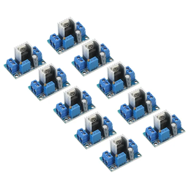 sourcing map LM317 convertisseur buck 2,2A bleu lot 10