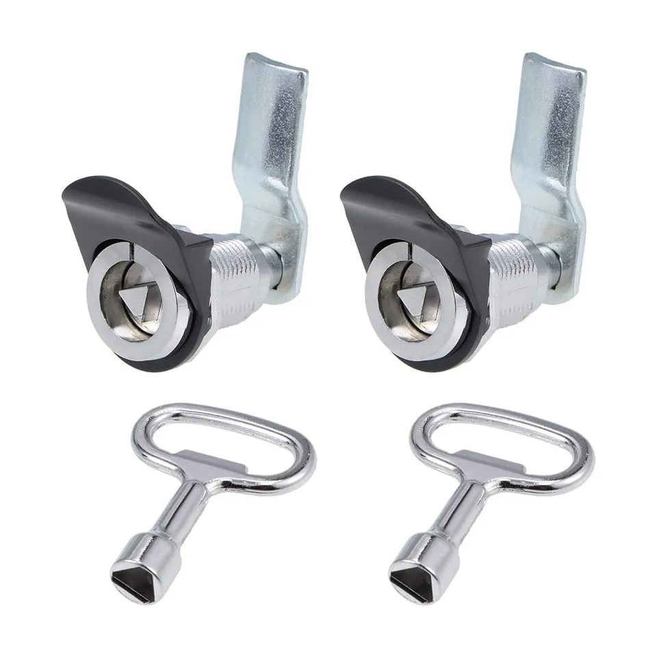 Sourcingmap Home Serrure Triangle Came Longue Argent 2 Pcs