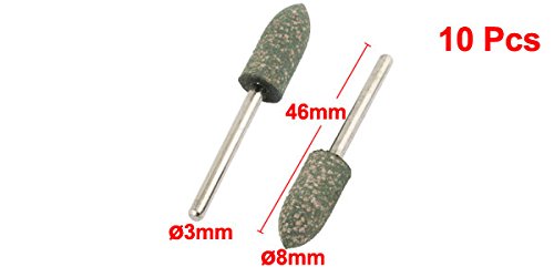 Sourcingmap Tête Meulage Abrasive 8mm lot 10 vert