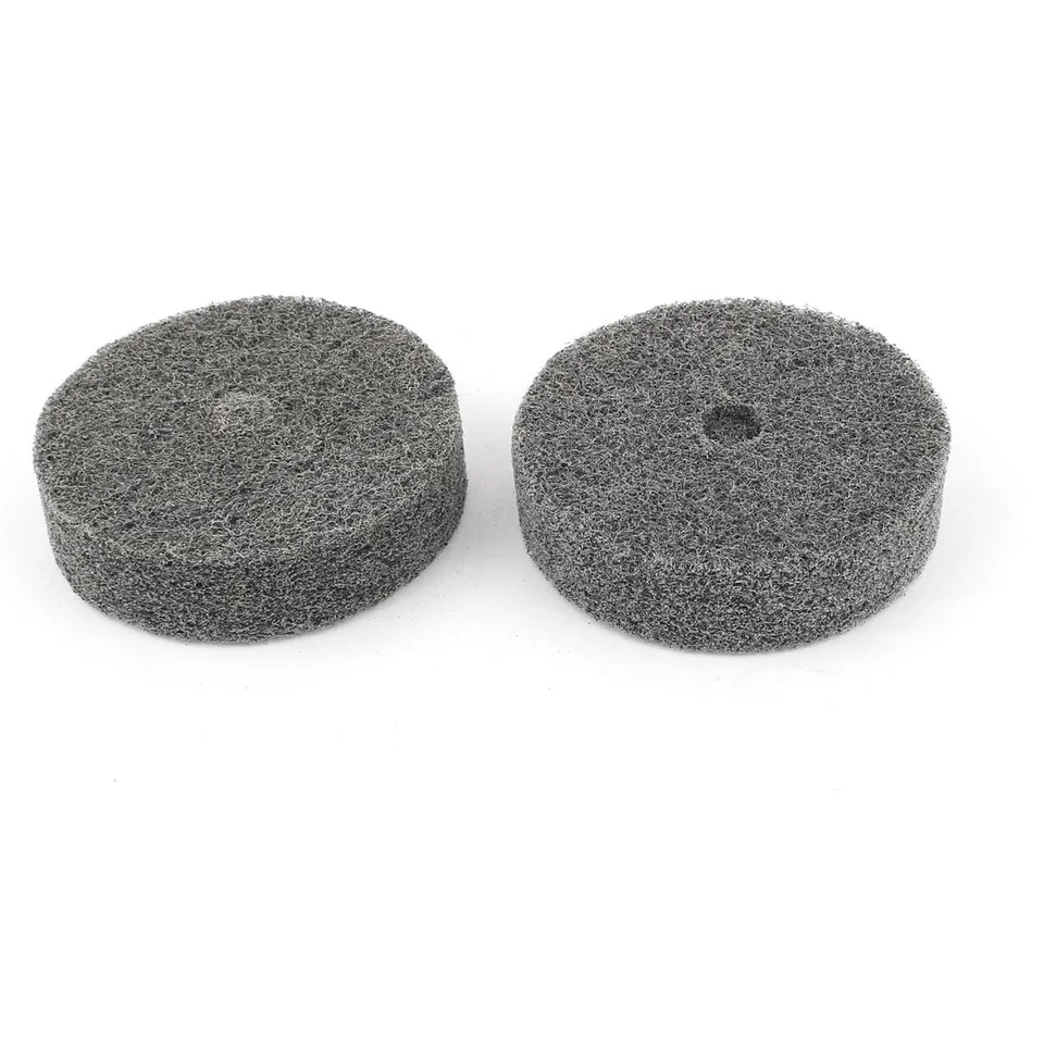 sourcingmap Industrial roue polissage nylon noir 75mm lot 2