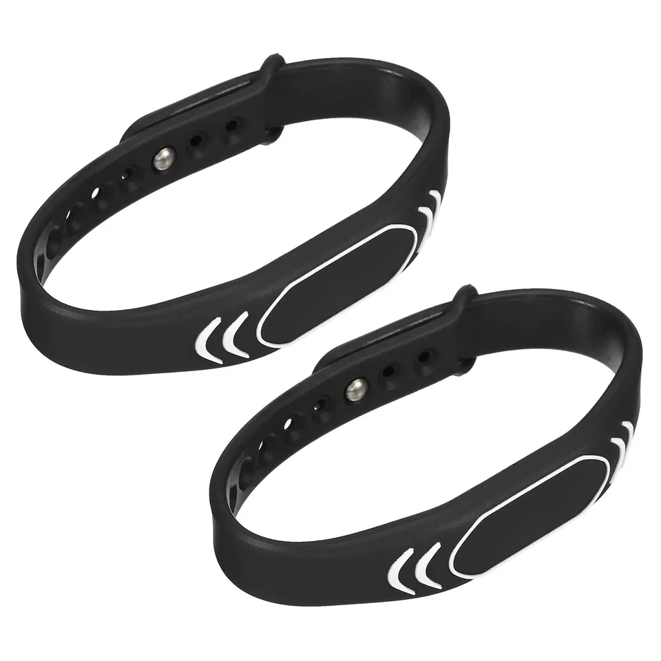 sourcing map Bracelet RFID 125KHz TK4100 noir 2 pièces