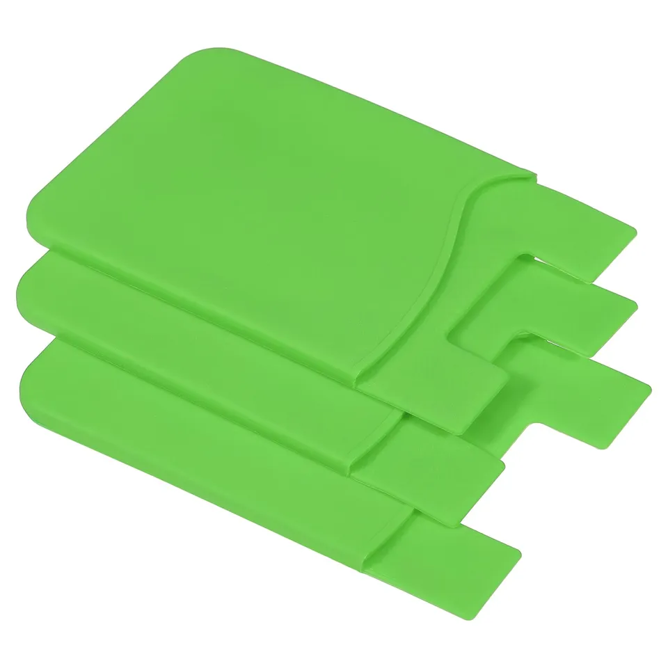 sourcing map Electronics porte-cartes adhésif vert lot 3 silicone