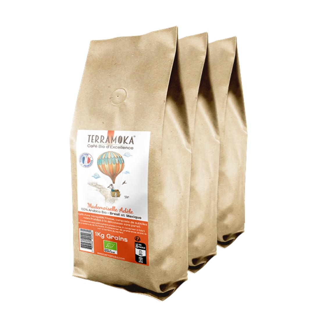 Terramoka Mademoiselle Adèle café grains bio 1 kg fruité