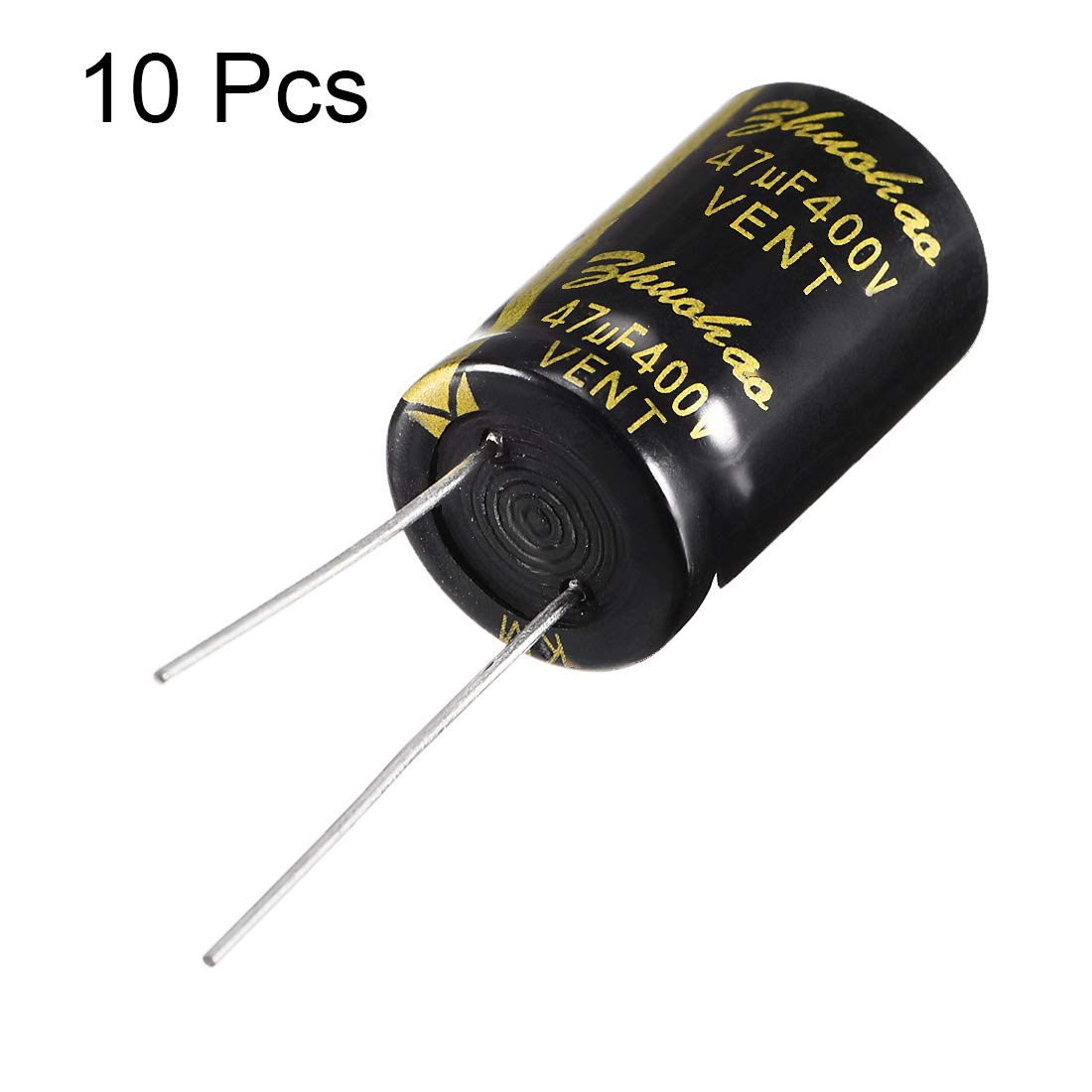 sourcing map 47uF 400V condensateur 10 pcs 16x26mm 105°C
