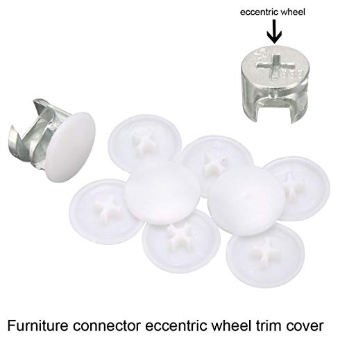 Sourcing Map Home & Garden cache-vis Phillips 100 pcs translucide 17 mm