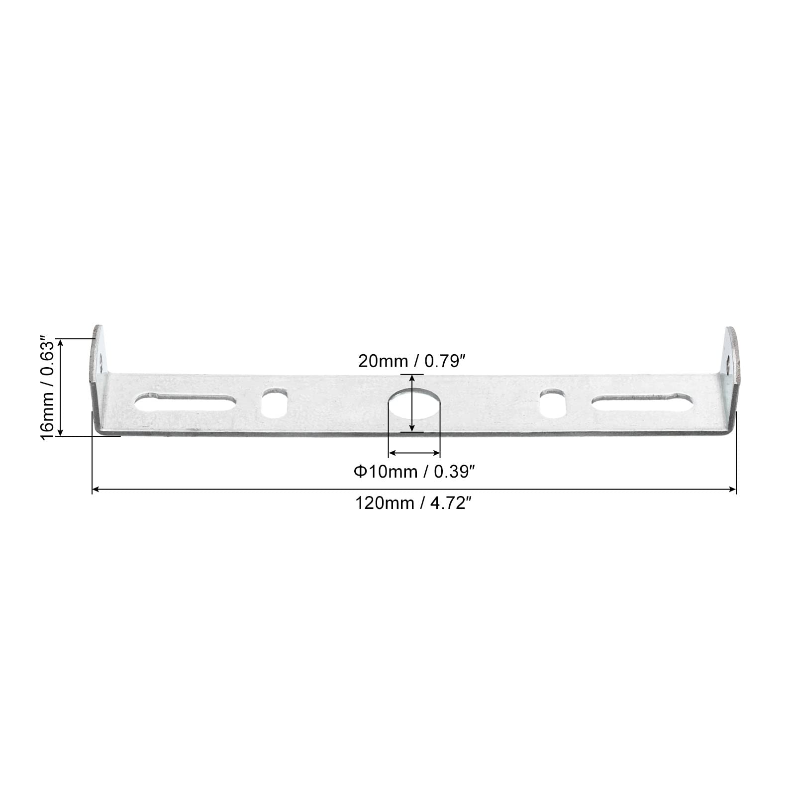 Sourcing Map 120mm platine plafonnier fer galvanisé