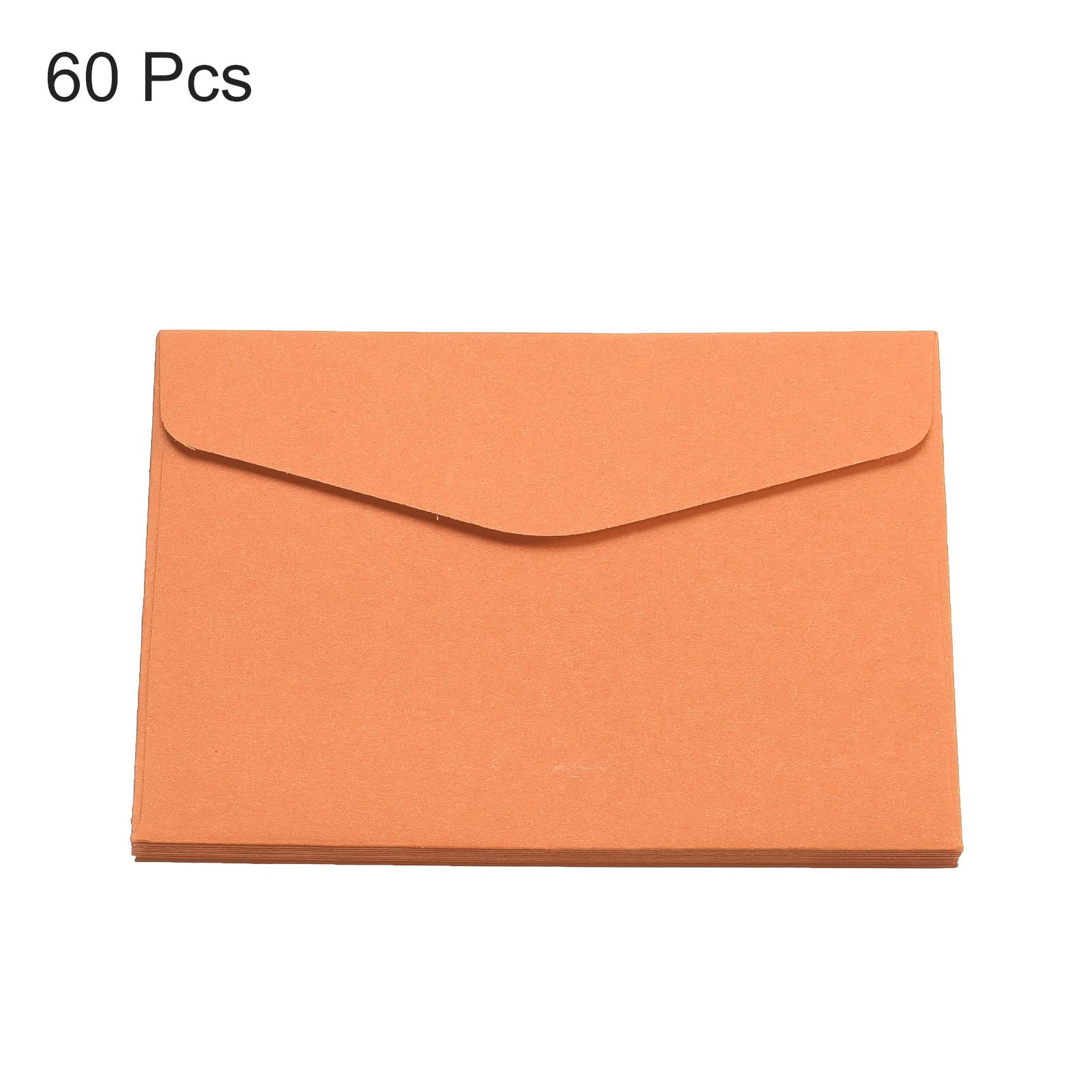 sourcing map Mini Enveloppes orange 60 pcs 8,2x11,5cm