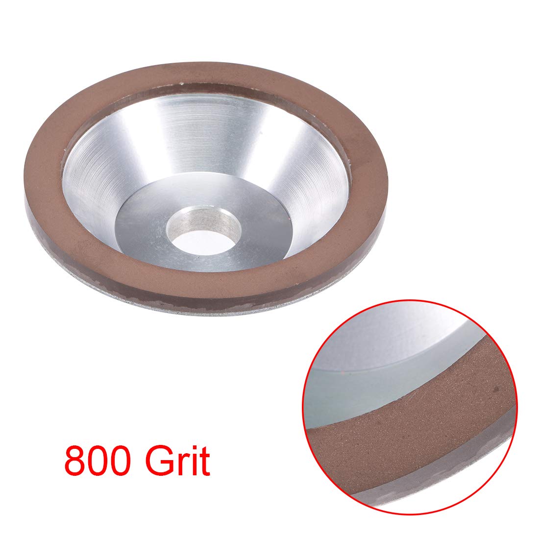 Sourcing Map Industrial meule boisseau diamant 100mm grain 800