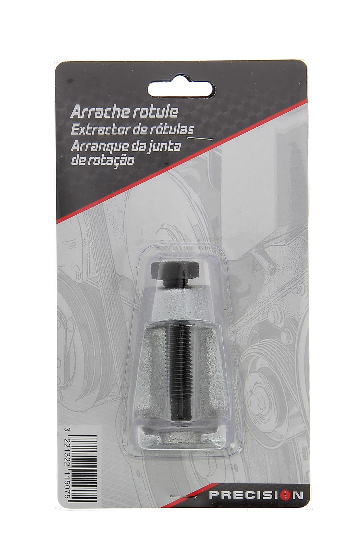 Precision Steel arrache-rotule à vis 50mm axe 17mm