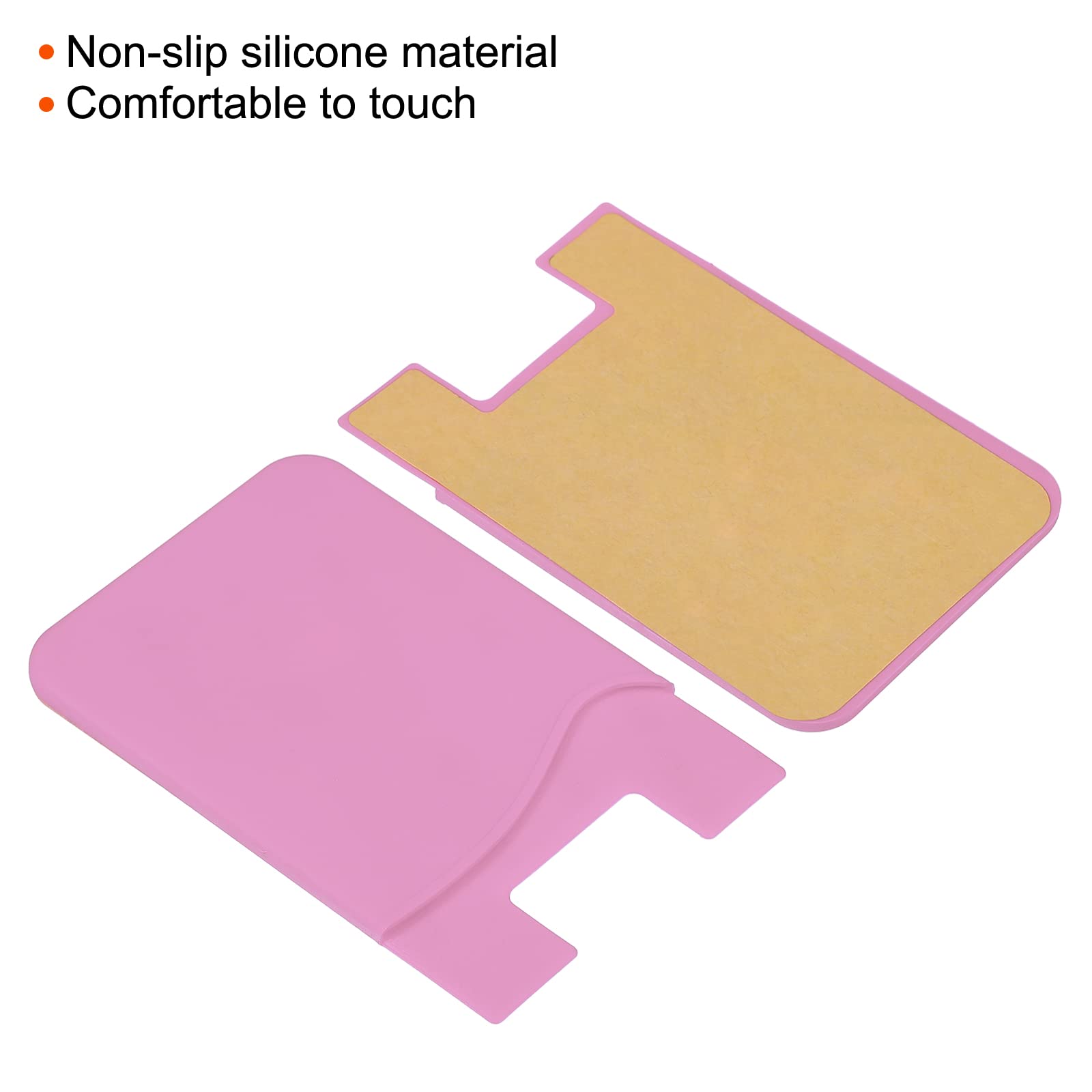 sourcing map Electronics porte-cartes adhésif rose lot 3 silicone