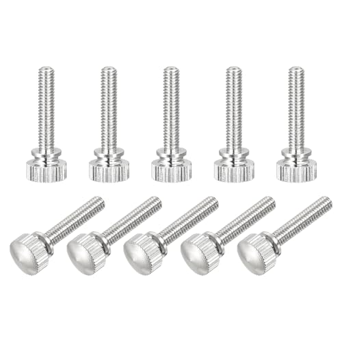 sourcing map Vis Molette M4x20mm Laiton Lot de 5