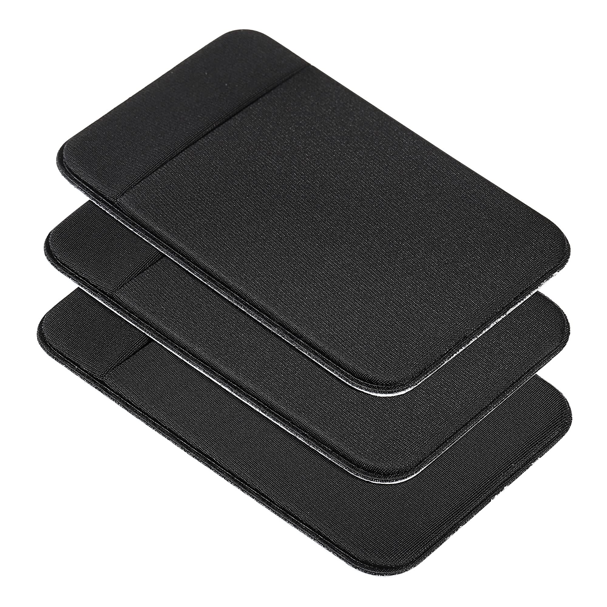 Sourcing Map Electronics porte-carte téléphone noir lot 3 spandex