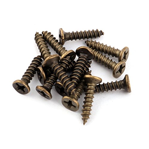 sourcingmap Home Poignée coquille vintage bronze 97mm lot de 6