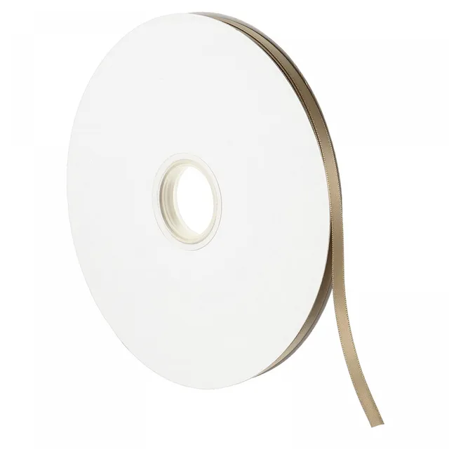 sourcing map ruban satin jaune gingembre 7mmx91,4m polyester