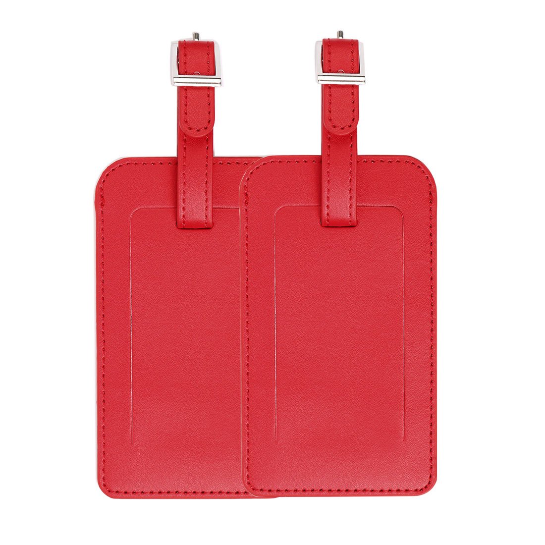 Sourcingmap Home étiquette bagage marron PU lot 2