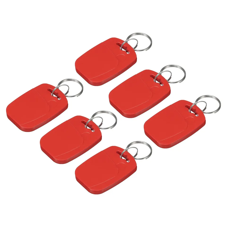 sourcing map M1 porte-clés RFID rouge 6 pièces 13,56 MHz