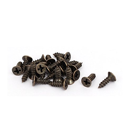 sourcing map Porte-Étiquette Bronze 85x42mm Lot 10 Métal