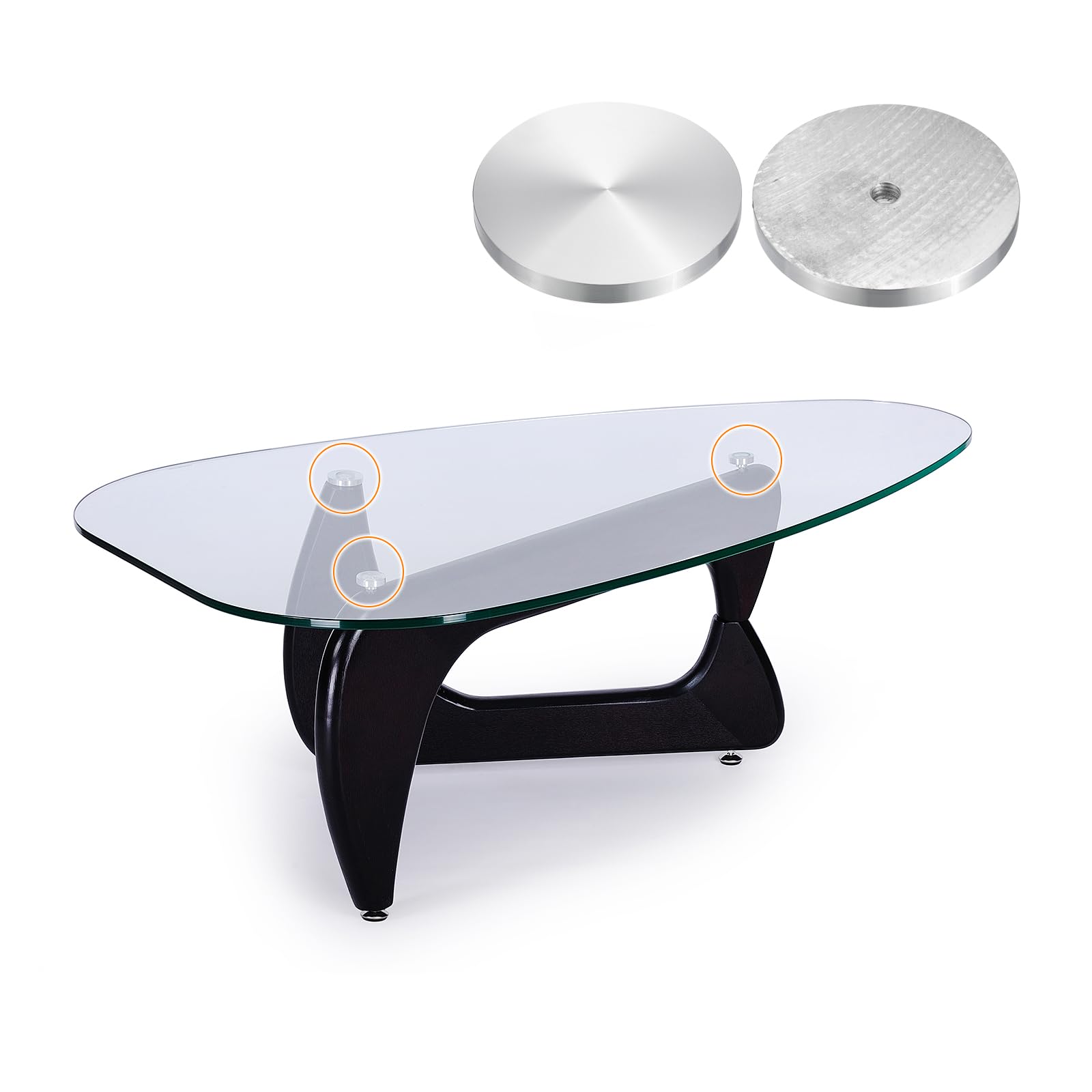 SOURCINGMAP Industrial Disque Aluminium Rond 80mm M10 Table Verre