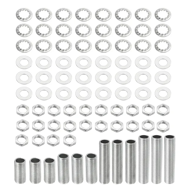 SOURCINGMAP Home kit tige filetée lampe 1/8IP 84 pièces