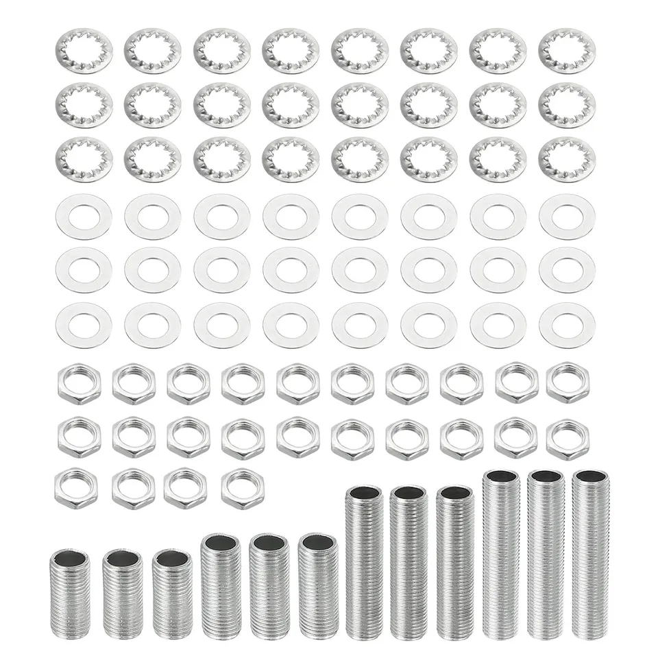 SOURCINGMAP Home kit tige filetée lampe 1/8IP 84 pièces