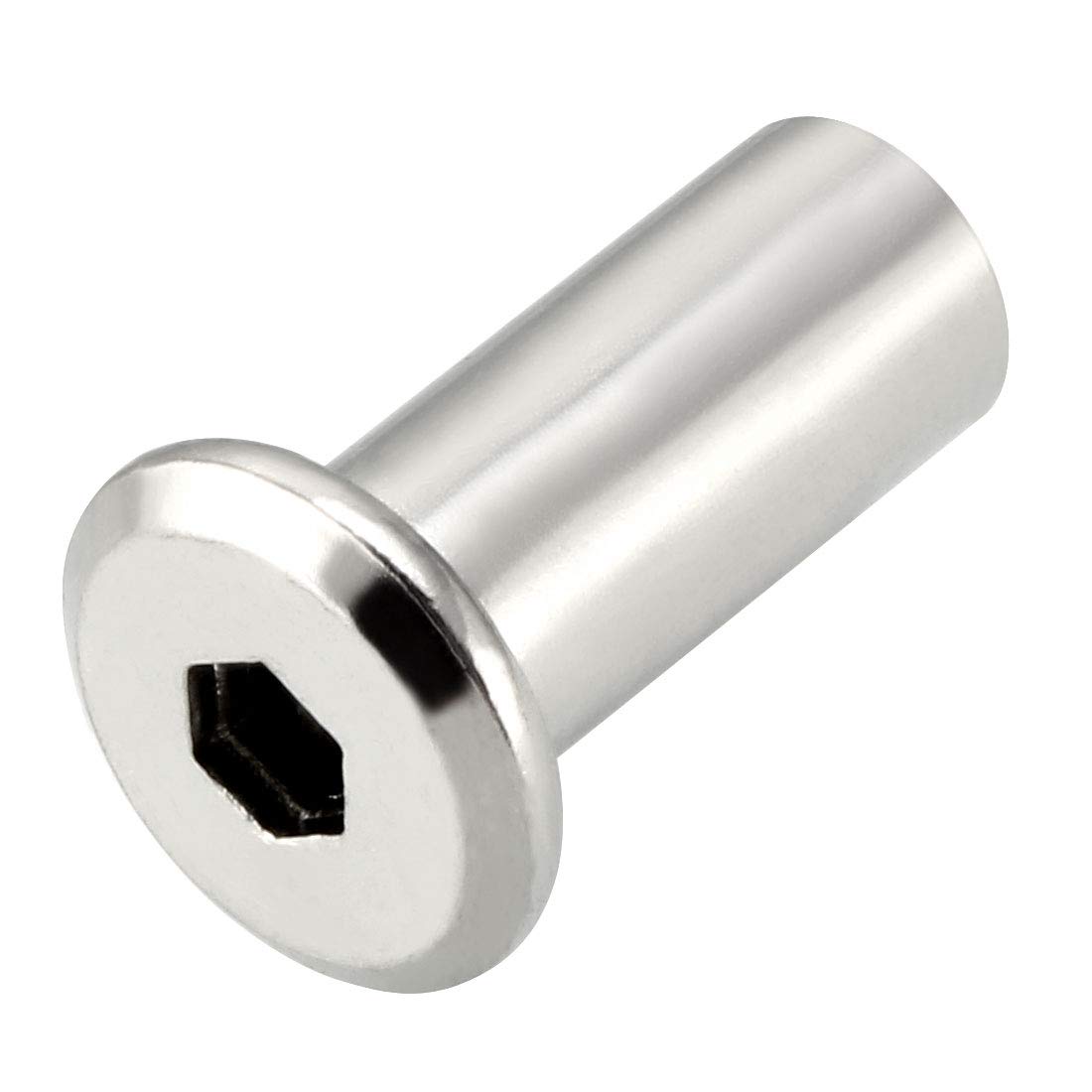 Sourcing Map écrou insertion meuble M8x20 mm 10 pcs