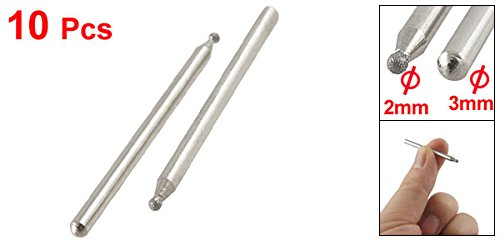 Sourcingmap pointes diamant sphériques 2mm lot 10