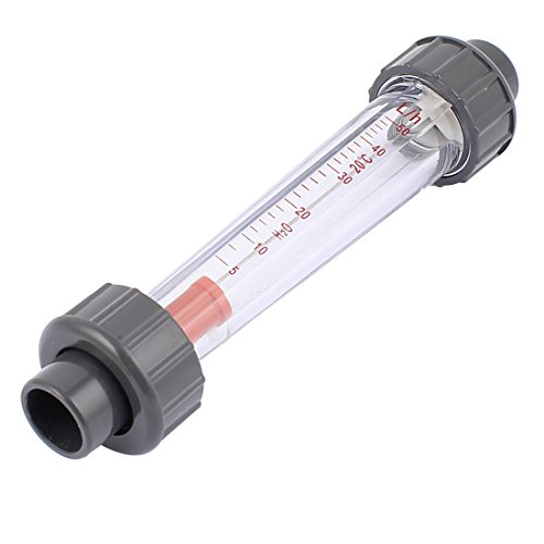 Sourcingmap débitmètre eau 5-50L/h tube verre connecteur mâle