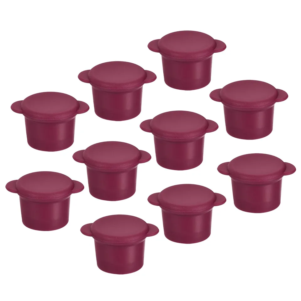Sourcing map bouchon bouteille silicone 27mm fuchsia 10 pièces