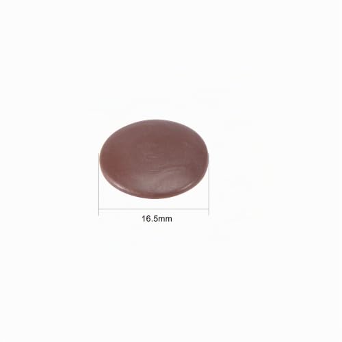 SOURCINGMAP cache-vis cruciforme 17mm x40 marron plastique