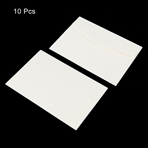 Sourcing Map Enveloppe 11x16 cm Blanche x10 Carte Invitation