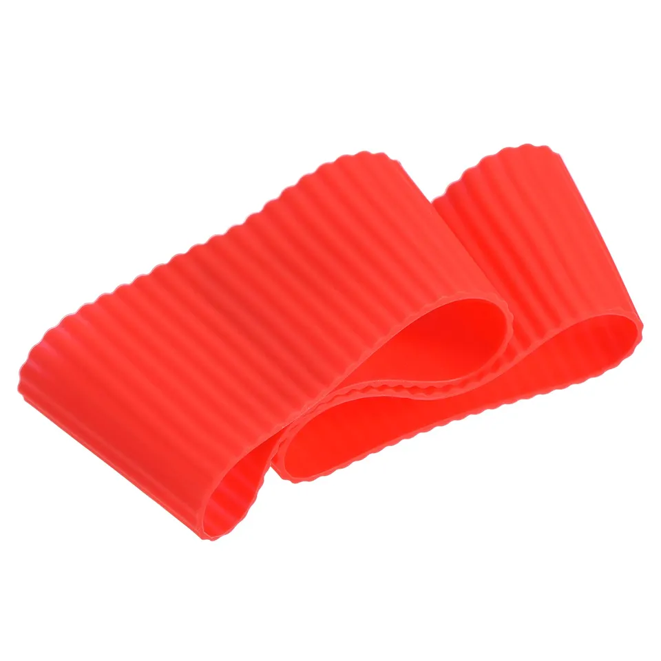 sourcingmap Manchon Tasse Silicone Rouge Lot 2 Antidérapant