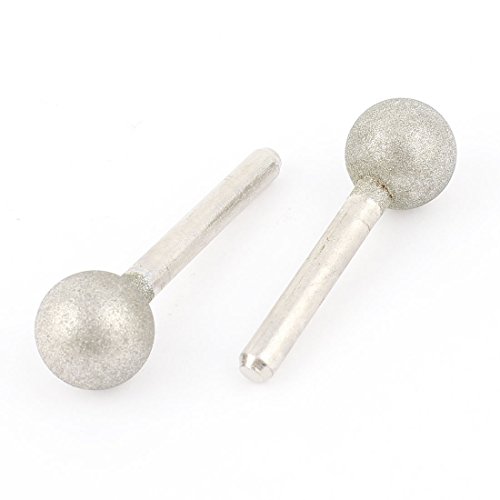 sourcingmap Pointe diamantée boule 18 mm tige 6 mm lot de 2