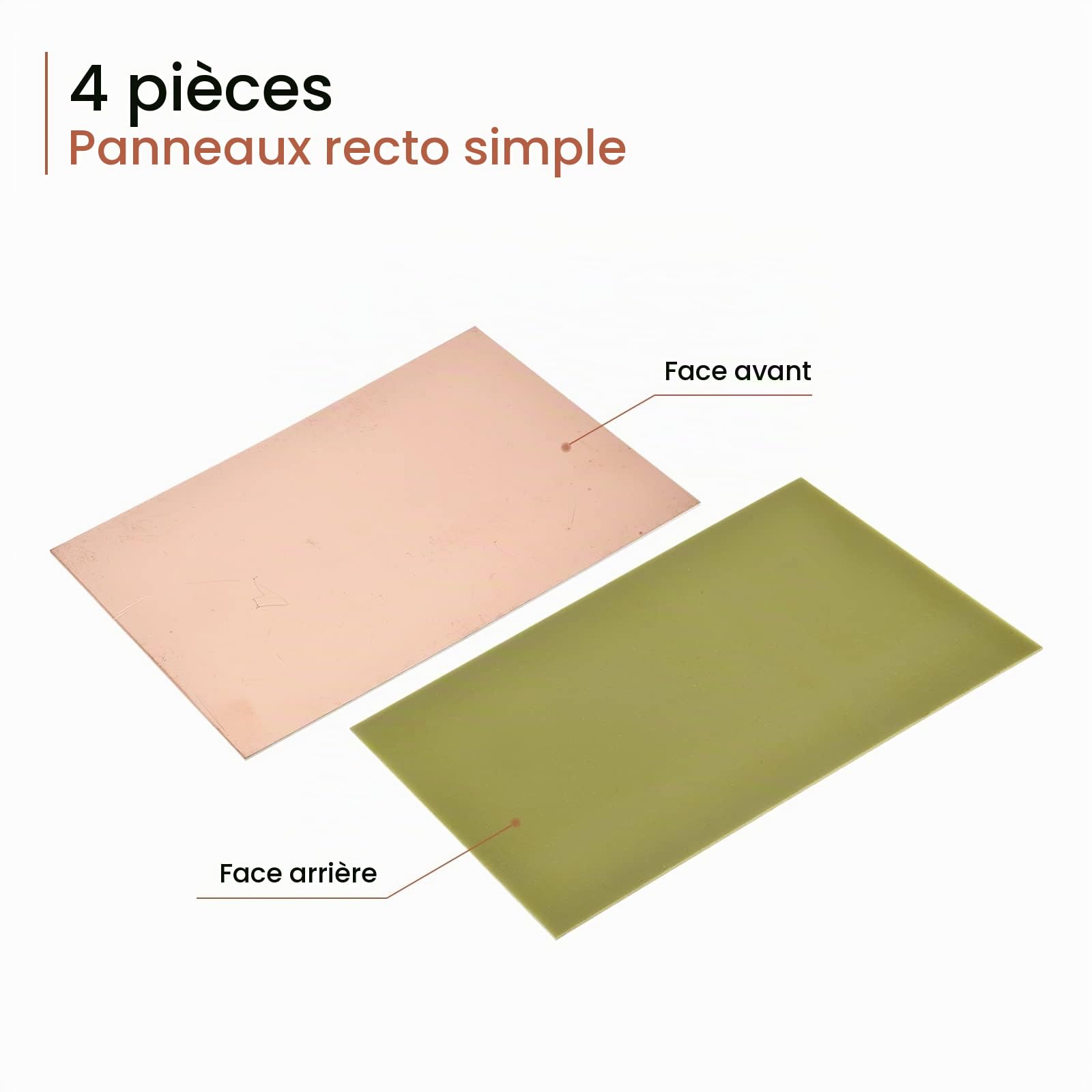 Sourcing Map plaque PCB cuivre FR4 200x150 mm lot de 4