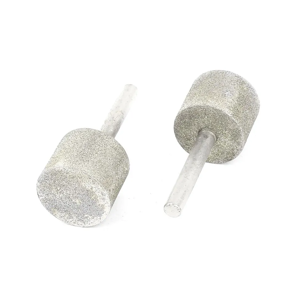 SOURCINGMAP Industrial Pointe Diamant 25mm Tige 6mm Lot 2