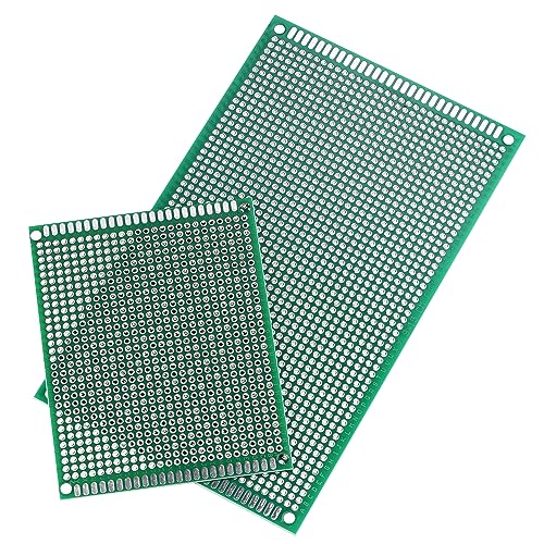 sourcingmap Kit PCB Double Face 7x9 9x15 Lot de 4 FR4