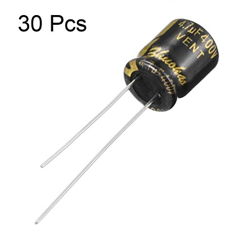 sourcing map Industrial condensateur électrolytique 4.7uF 400V lot 30