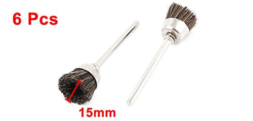 Sourcingmap roue brosse polissage nylon 15 mm lot 6
