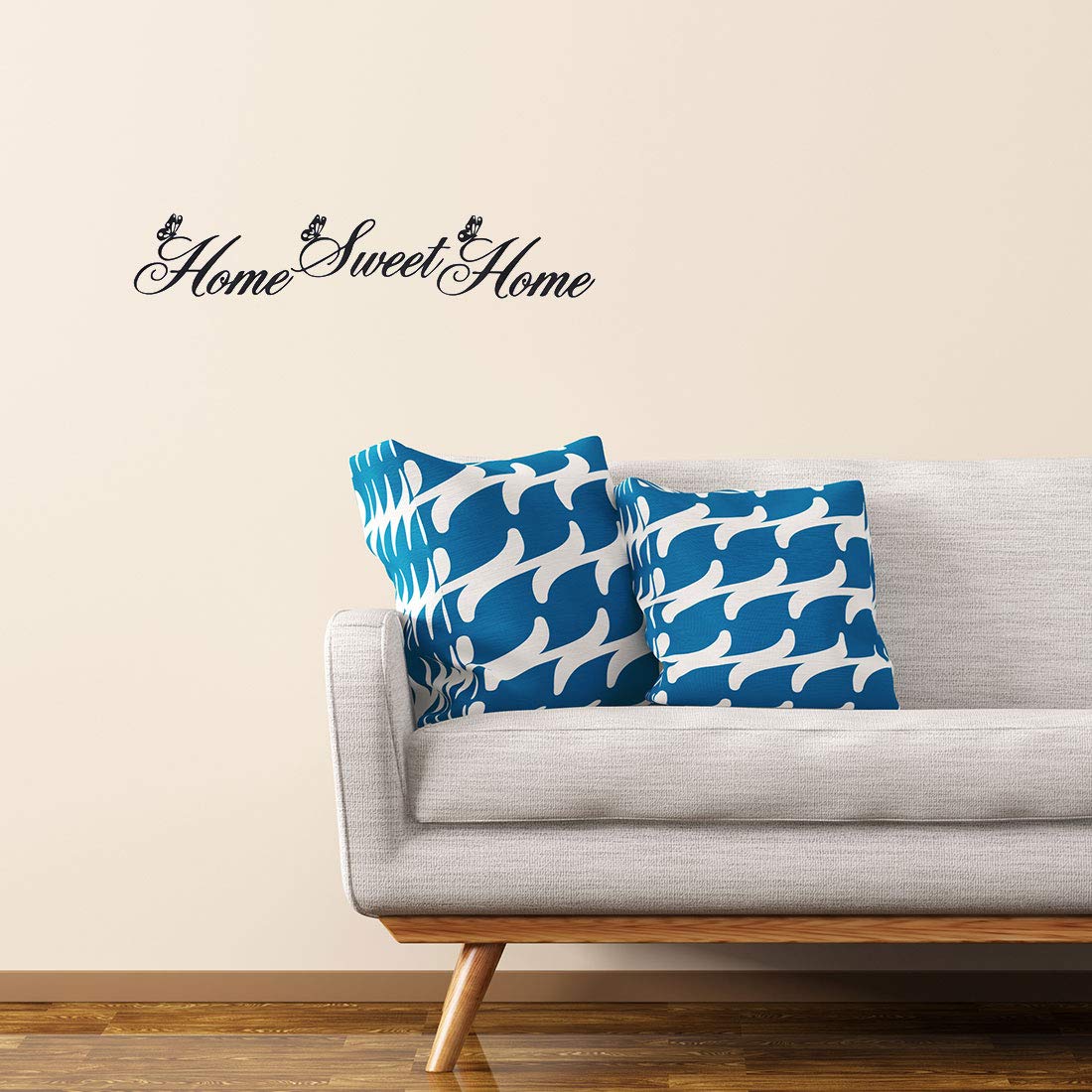 sourcing map sweet domicile sticker mural PVC 60x13 cm