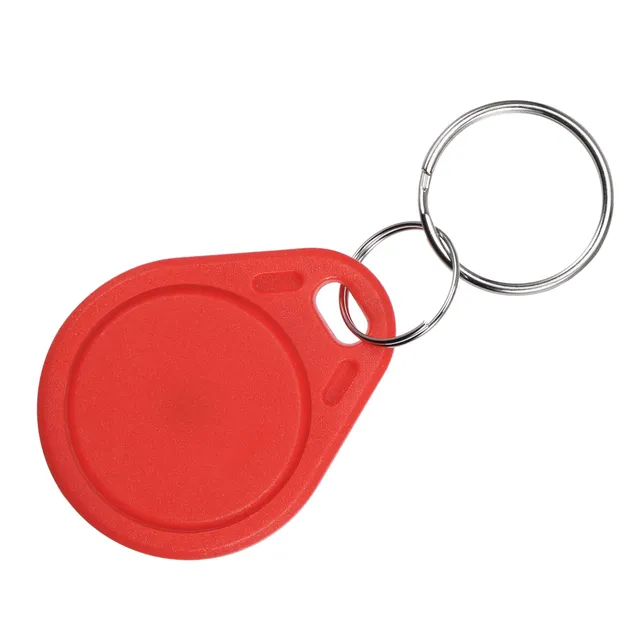 sourcing map Office porte-clés RFID 13,56MHz rouge lot 10 smart