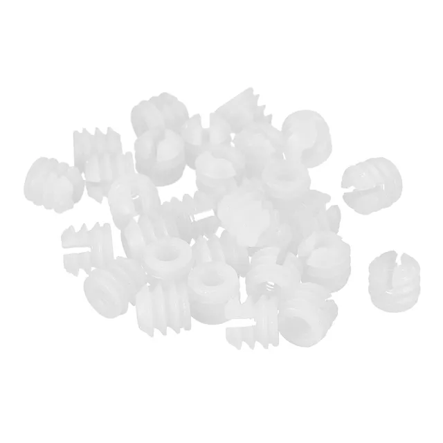 Sourcing Map Écrou Insert Nylon M6 11mm Lot 120 Meuble