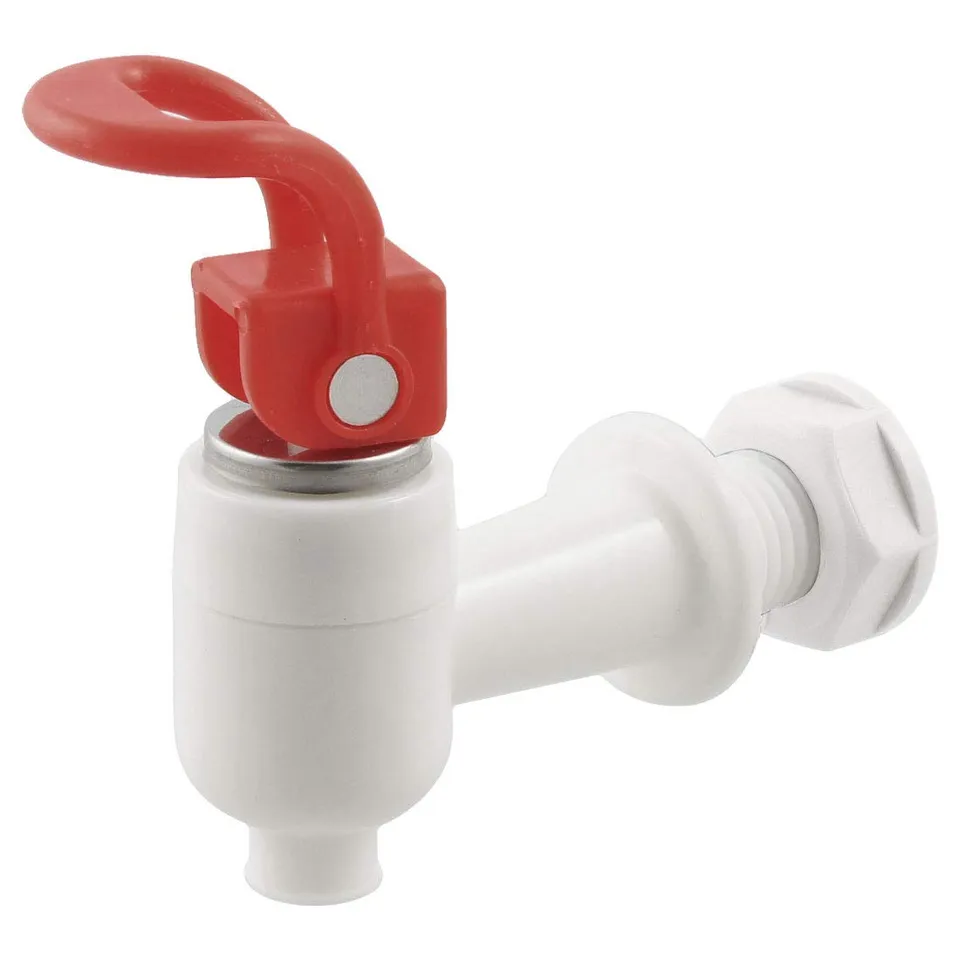 Sourcingmap Industrial robinet distributeur eau blanc 17mm plastique