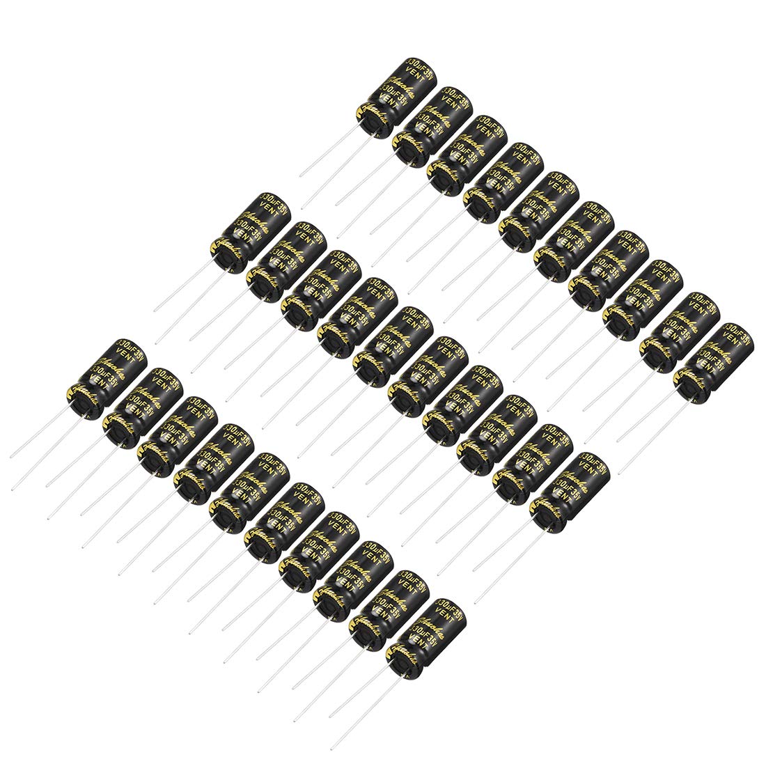 Sourcing Map Condensateur 330uF 35V 8x16mm x30 radial
