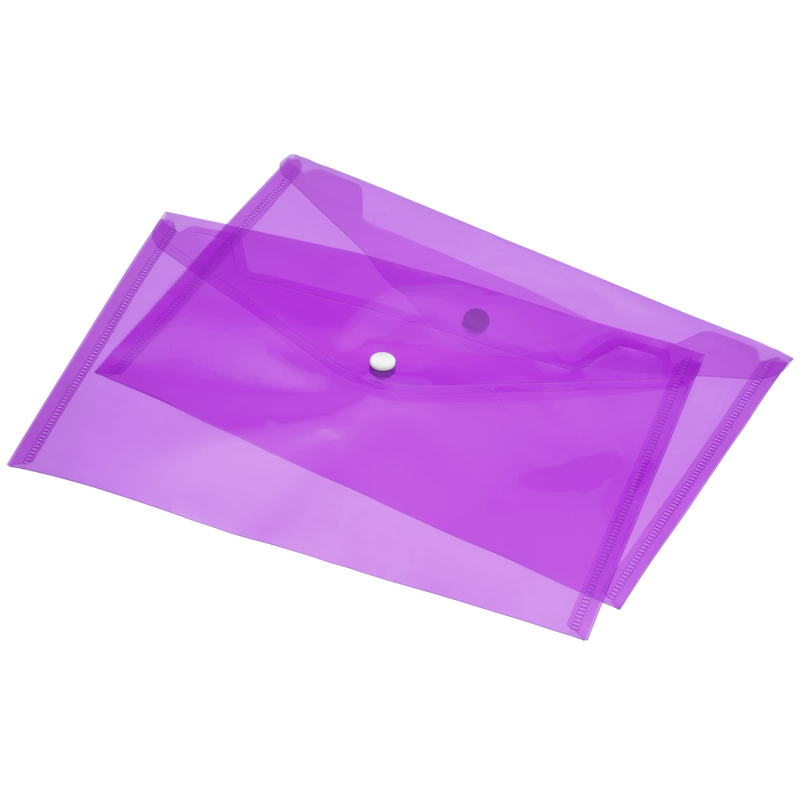 sourcing map A5 pochette à bouton violette lot de 12